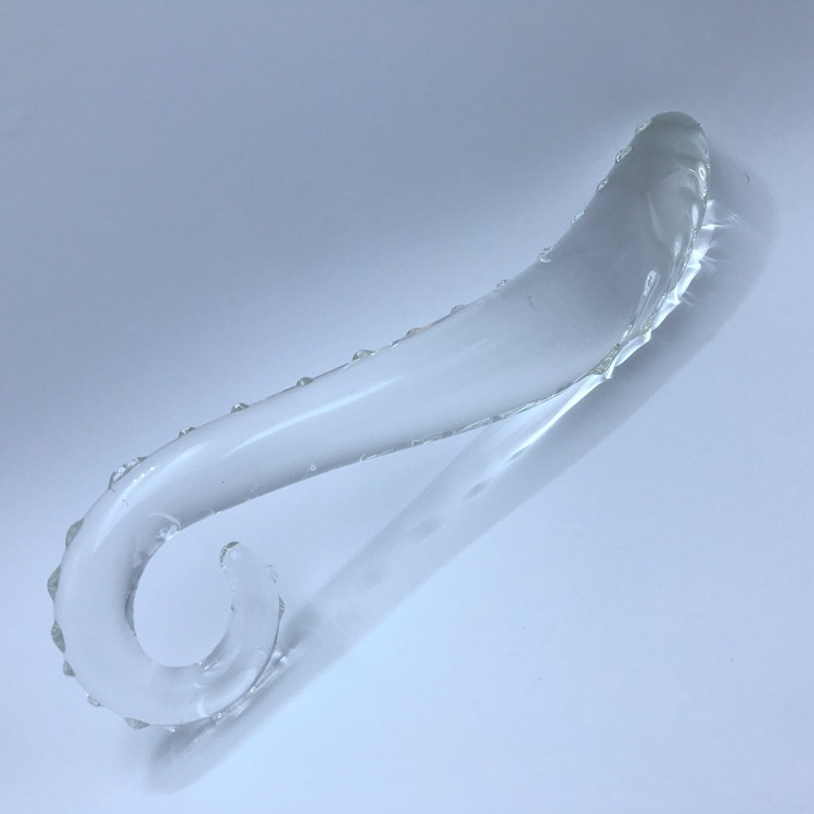 SS102--Seahorse Love G-spot back court anal plug crystal massage stick