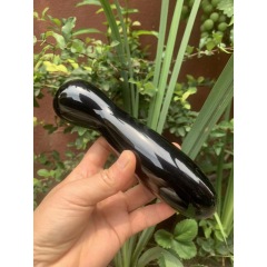 S150--Natural material obsidian crystal massage stick