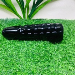 S127--Natural obsidian crystal massage stick wholesale