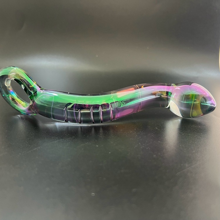 L83--Sex toy thread double head dragon curved penis