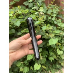 S148--Natural obsidian horn tip crystal massage stick