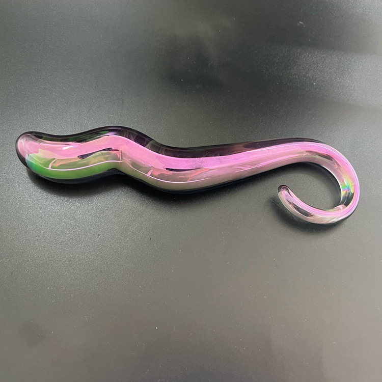L84--Sex toy thread double head dragon curved penis