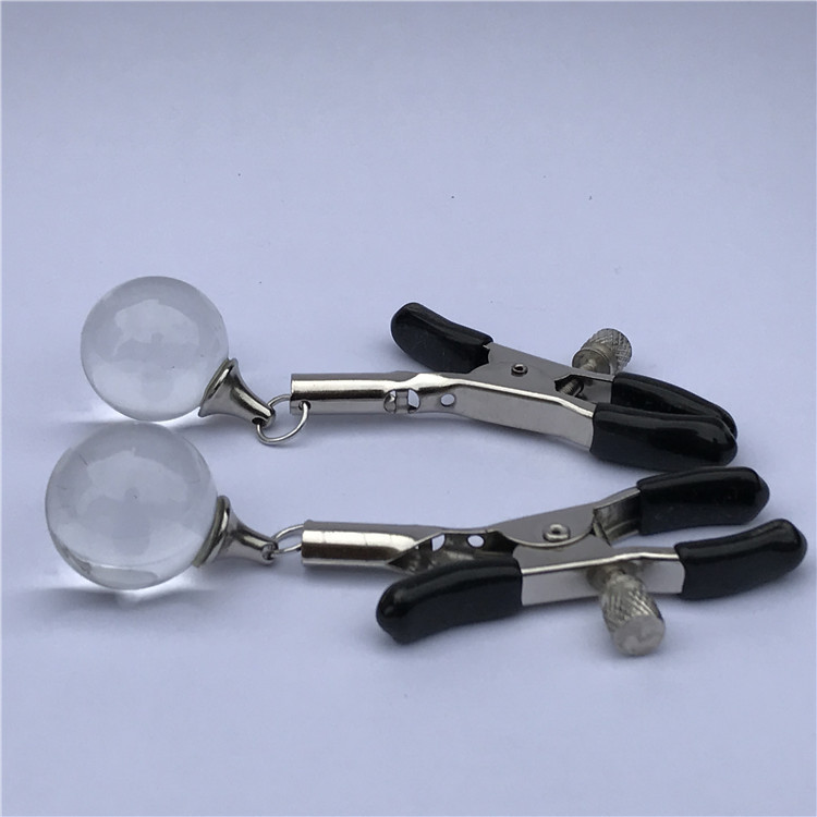 SS105--Glass breast clips Women's alternative breast clips female masturbation