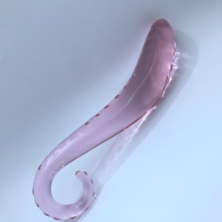 SS102--Seahorse Love G-spot back court anal plug crystal massage stick
