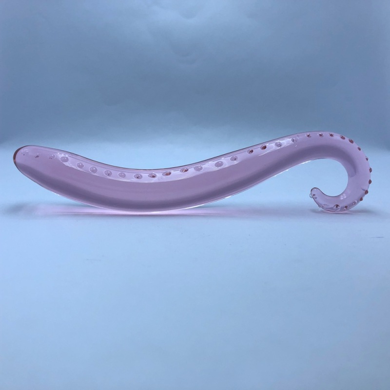 SS102--Seahorse Love G-spot back court anal plug crystal massage stick