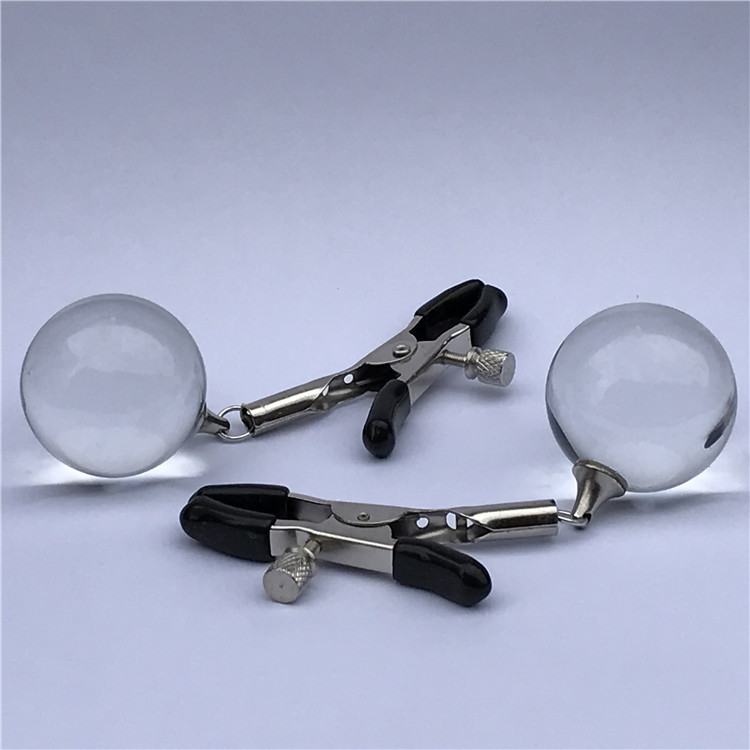 SS105--Glass breast clips Women's alternative breast clips female masturbation