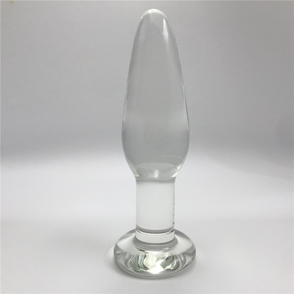 A62--Large and small backyard glass anal plug ice fire stick anal expansion adult products