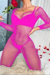 W508-European and American cross-border foreign trade sexy lingerie, crotch-free, one-piece, seductive and sexy mesh
