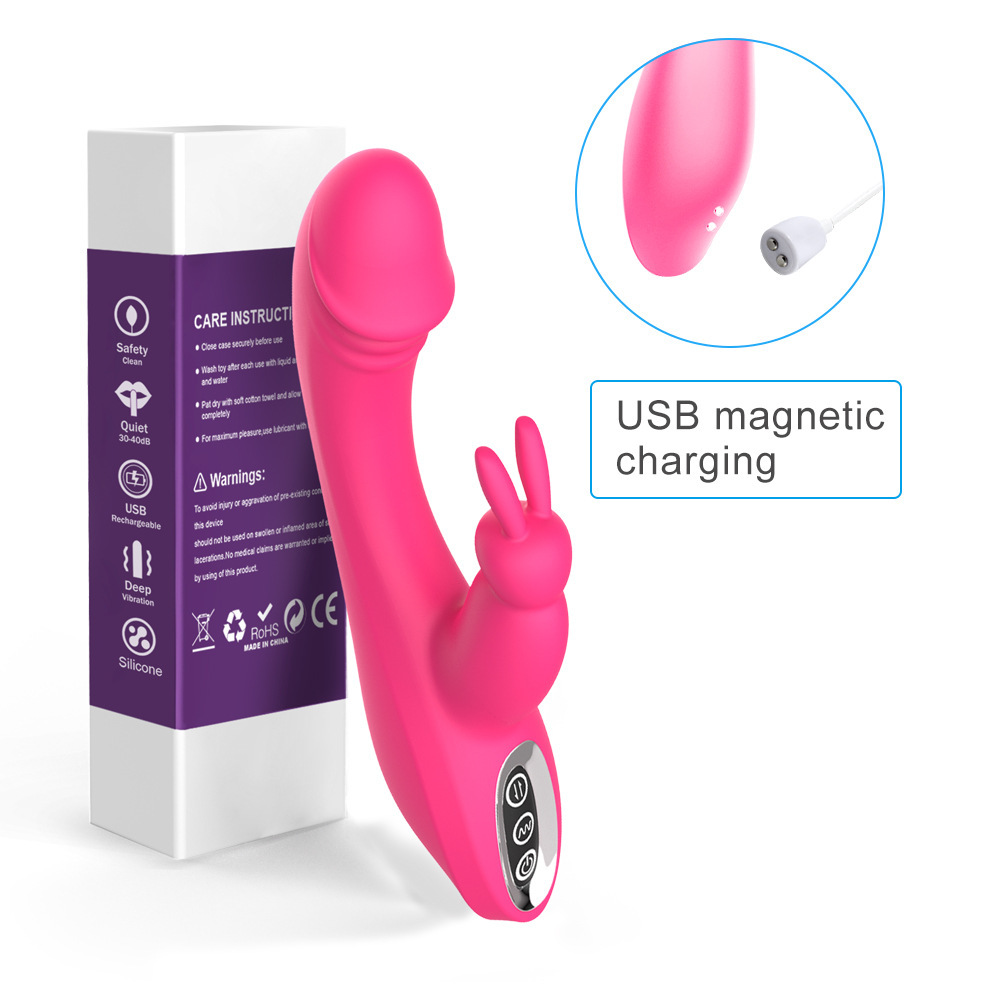 X16-Rabbit ears female vibrator G-spot massage clitoris honey bean female masturbation stick adult products