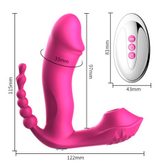 X07-Female masturbation device purple red invisible wearable wireless remote control vibrator
