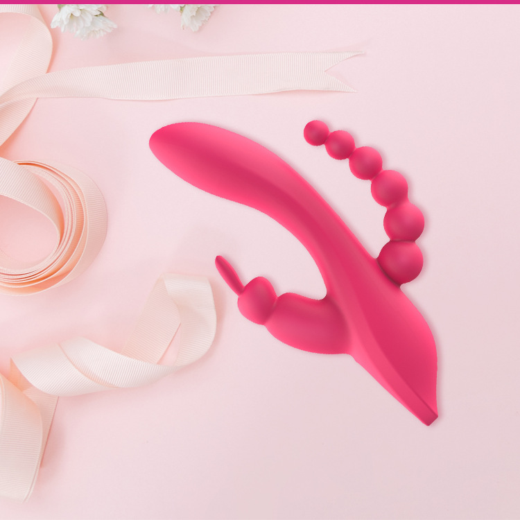 X09-Double-headed G-spot vibrator, three-point multi-frequency vibration, female masturbation device, adult sex product vibration