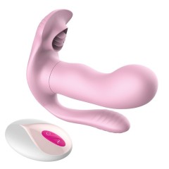 X13-Tongue licking wearable vibrator wireless remote control female masturbation vibrator