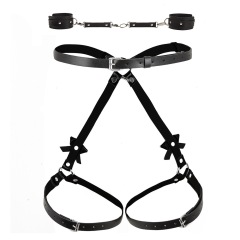MF058-Hot selling sm sexy bondage leather clothing accessories single sex props jewelry