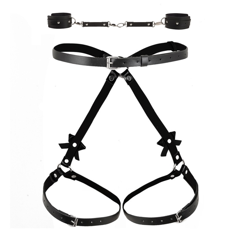 MF058-Hot selling sm sexy bondage leather clothing accessories single sex props jewelry