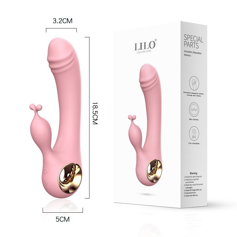 X06-Magic Wand One-click Orgasm Dual Shock Vibrator Female Erotic Massager