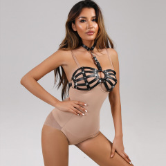 MF073--Women SM Straitjacket New leather sexy accessories accessories sexy punk clothing