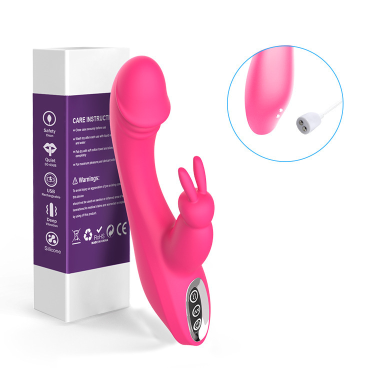 X16-Rabbit ears female vibrator G-spot massage clitoris honey bean female masturbation stick adult products