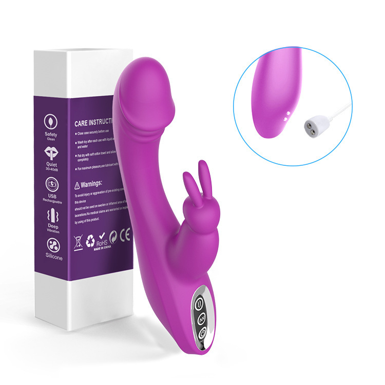 X16-Rabbit ears female vibrator G-spot massage clitoris honey bean female masturbation stick adult products