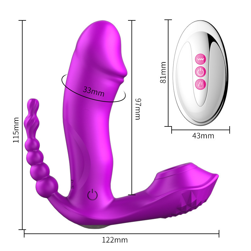 X07-Female masturbation device purple red invisible wearable wireless remote control vibrator