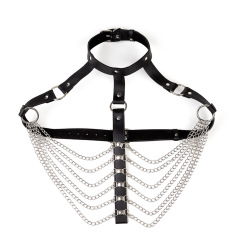 MF153--Women's sm strap leather adjustable sex binding toy supplies