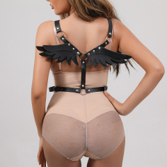 MF031--Sex bondage clothing leather adult wings Party supplies