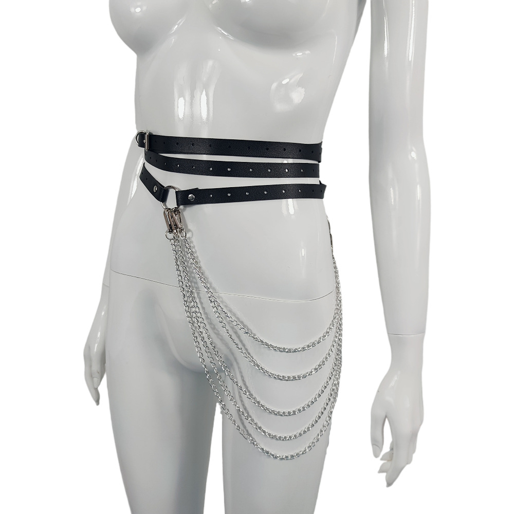 MF252--Women's accessories Punk Belt accessories chain adjustable sexy accessories sexy sm bondage strap