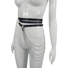 MF252--Women's accessories Punk Belt accessories chain adjustable sexy accessories sexy sm bondage strap