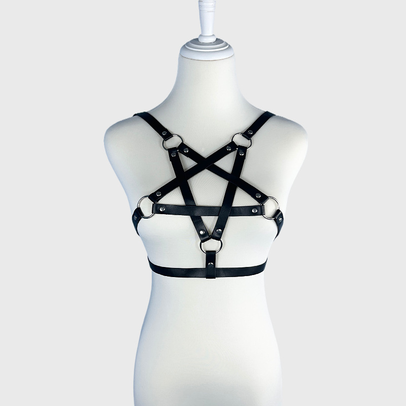 MF082--Fashion women sm bondage clothing leather sexy accessories