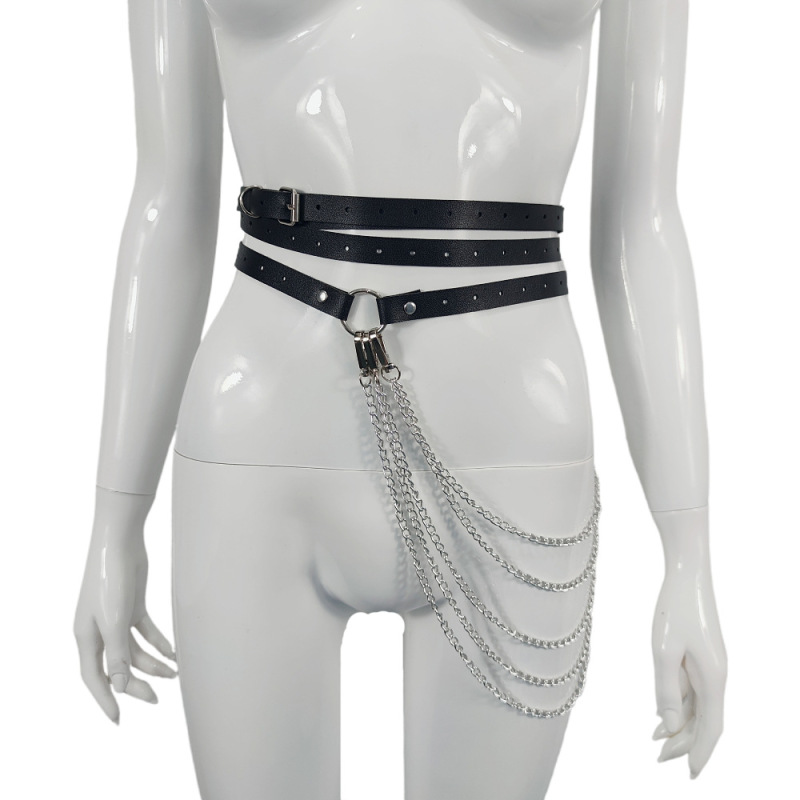 MF252--Women's accessories Punk Belt accessories chain adjustable sexy accessories sexy sm bondage strap