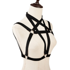 MF242--New fun Bondage Strap nylon elastic backless sm Fun Bondage jacket