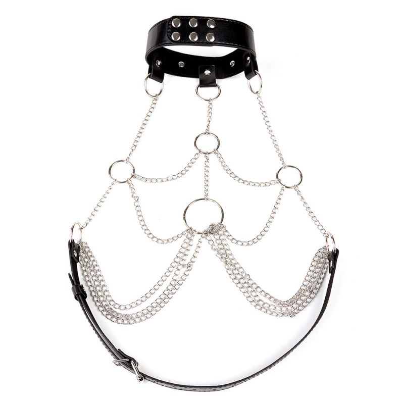 MF243--Alternative toys sex toys Leather sex chain clothes bondage clothes