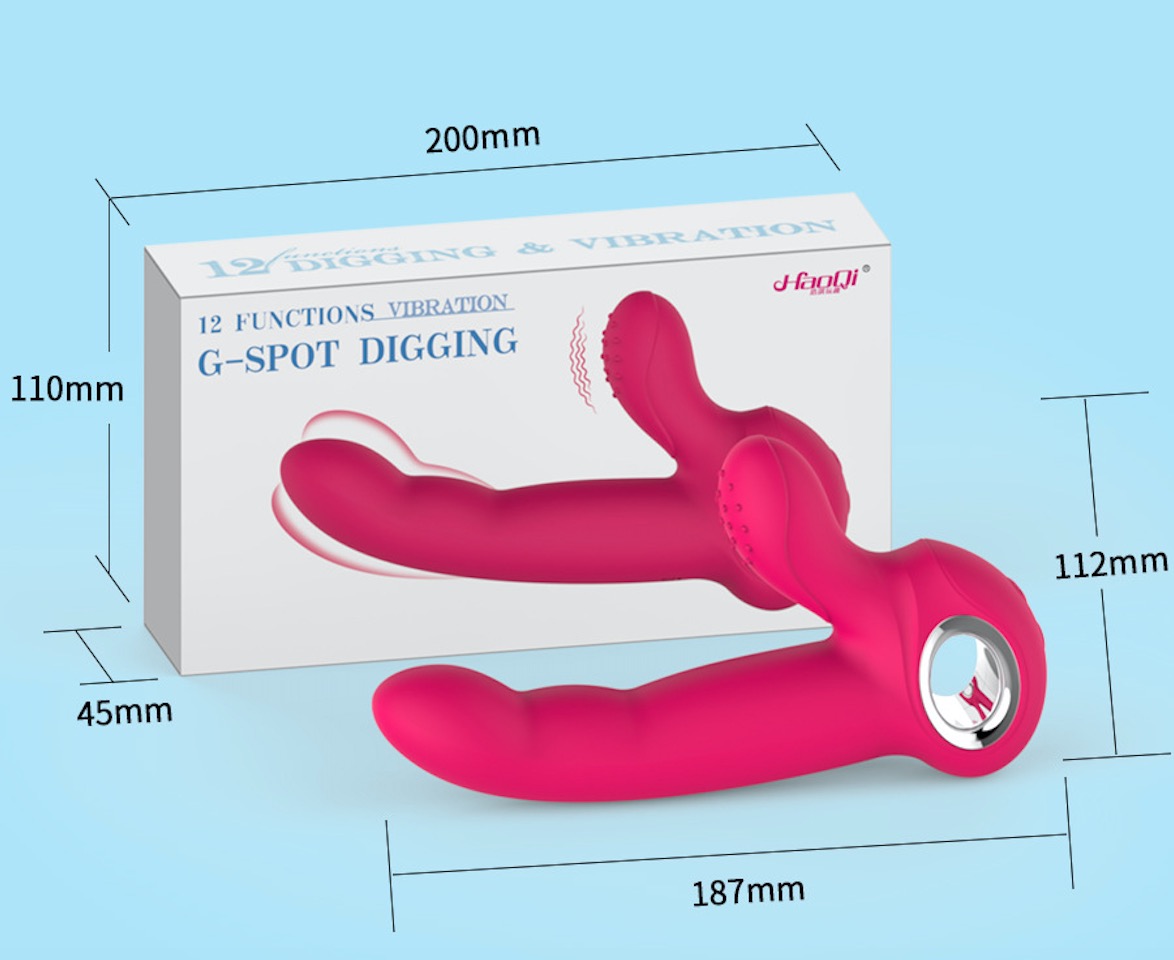MY-2083--New 12-frequency stick Female finger penis vibratory massage stick