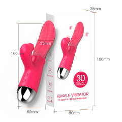 MY-2122--New silicone USB charging vibrator adult sex toy female masturbation tongue massager