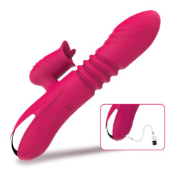MY-2205--New silicone expansion stick warm tongue lick vibrator