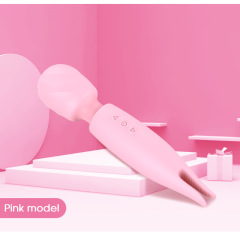 MY-2321--Double head vibrating female charging AV stick adult sex massager
