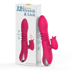 MY-2205--New silicone expansion stick warm tongue lick vibrator