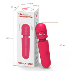 MY-2317--New silicone mini AV stick female masturbation massager vibrator
