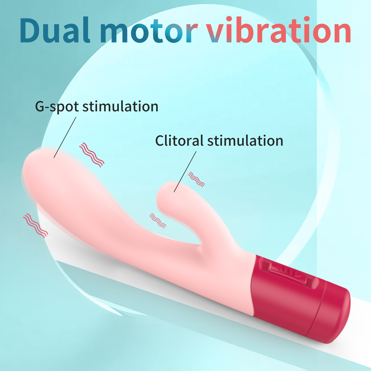 MY-2101--New silicone vibrator 3 frequency vibration female masturbation battery
