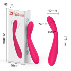 MY-2116--New silicone charging vibrating AV stick female masturbation massage