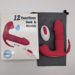 MY-2602--New female invisible telescopic wearable wireless remote control sucking massage apparatus