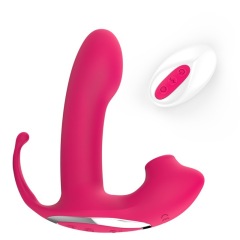 MY-2603--New female wear vibrator wireless remote control sucking device