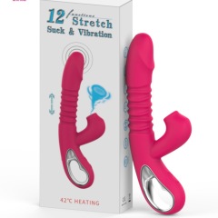 MY-2202--New silicone retractable heating stick for women suction
