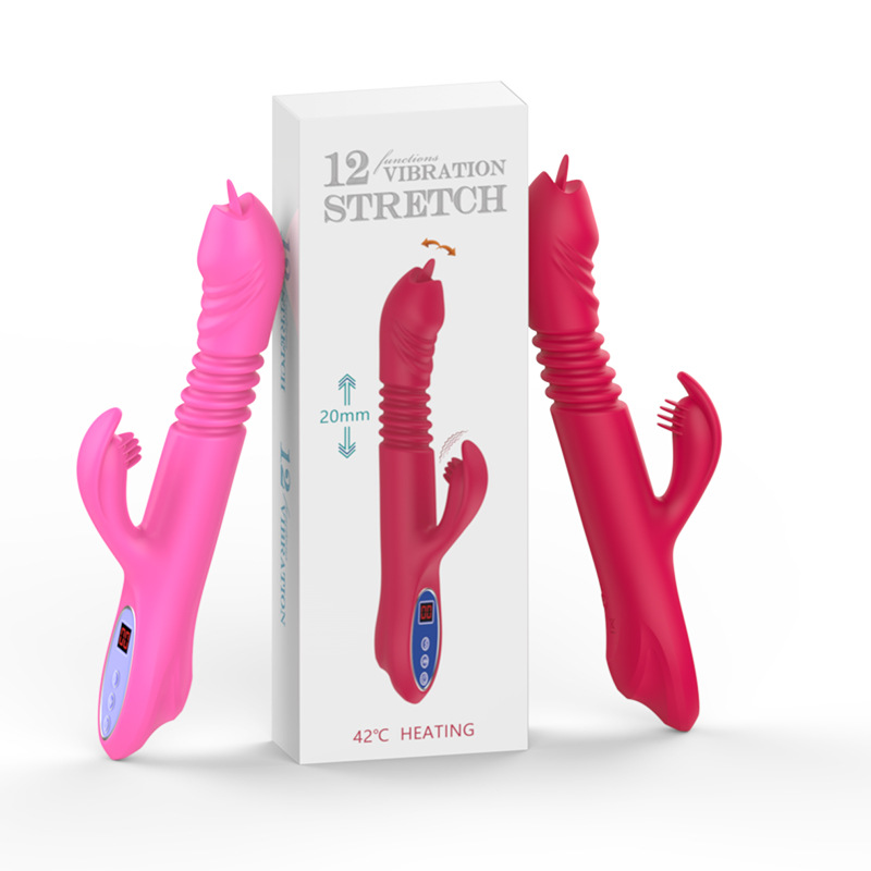 MY-2069--New tongue licking expansion stick women's silicone tape display vibrator