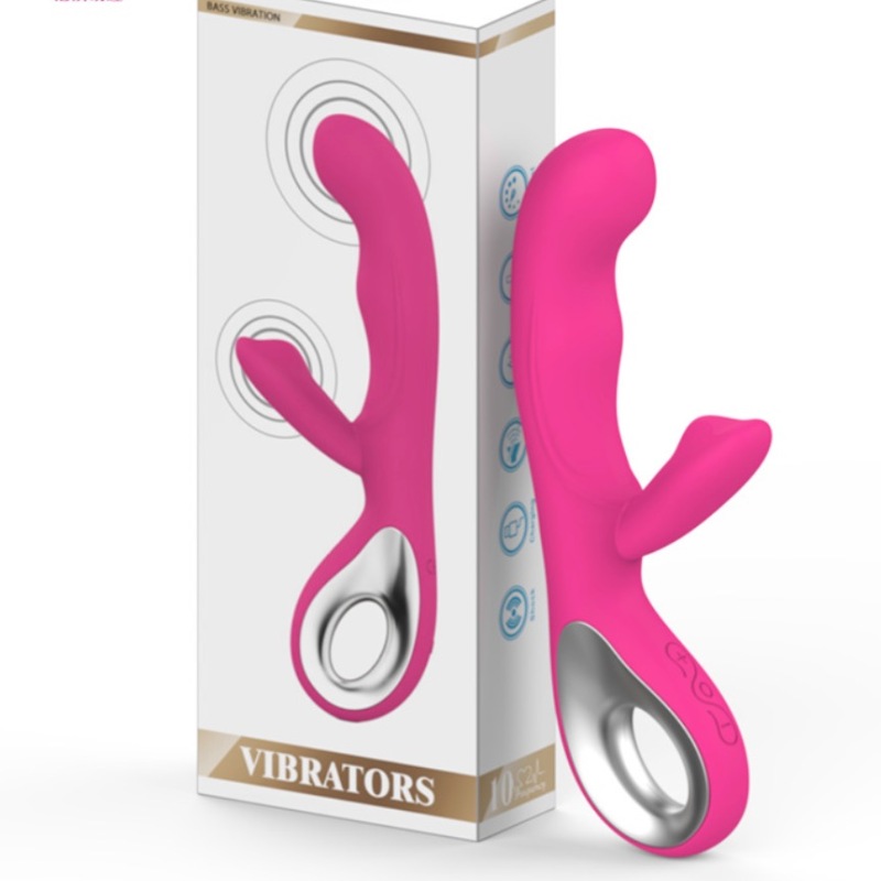MY-2106--Rechargeable AV stick female masturbator double head vibrator