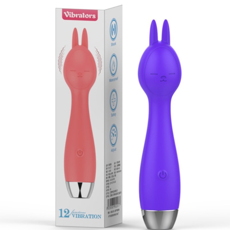 MY-2077--New female masturbation massager 12-frequency single-head vibrator