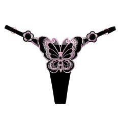 2261--Butterfly element thong