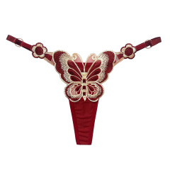 2261--Butterfly element thong