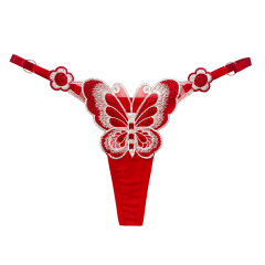 2261--Butterfly element thong