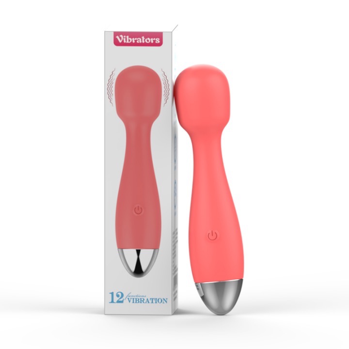 MY-2076--New 12-frequency single head silicone AV vibrator