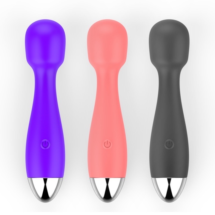 MY-2076--New 12-frequency single head silicone AV vibrator